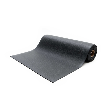 Bertech Antifatigue Mat, 10 ft. L x 3 ft. W, 3/8 in Thickness, Textured, Black AFTX38-3x10BLK